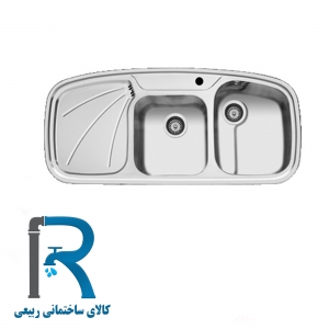 سینک ظرفشویی توکار کد 6NEW اخوان