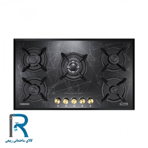 اجاق گاز درخشان مدل G625 تمام شیشه ای